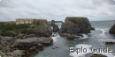 Pointe des Poulains cape, Sarah Bernhardt fort, Belle-ile, France Pointe des Poulains cape, Sarah Bernhardt fort, Belle-ile, France