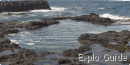Secret Beach and Lava Pools, Kauai island