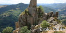 Ruins of Rochebonne castle, Ardèche Ruins of Rochebonne castle, Ardèche