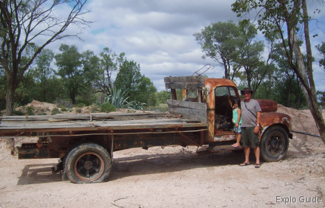 An old truck and mullock heaps ExploGuide - Off the Path Travel and Alternative Tourism database