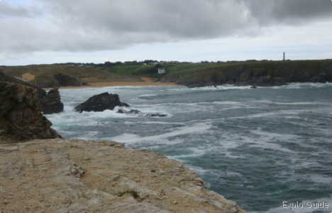 Goulphar lighthouse from Donnant sandy beach Explo-guide - Alternative travel database