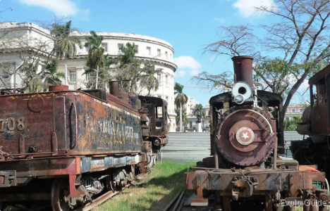 Steam locomotives museum, Parque de la Fraternidad, La Habana ExploGuide - Off the beaten path travel and alternative tourism database, offtrack destinations