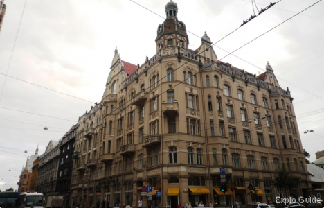 Brīvības iela Art Nouveau building by A.Šmēlings, Riga ExploGuide - Off the Path Travel and Alternative Tourism database