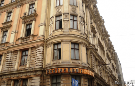 Krišjāņa Valdemāra iela, 27/29 Flesko building, Riga ExploGuide - Off the Path Travel and Alternative Tourism database