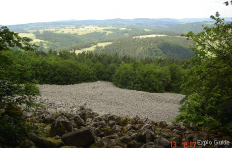 Lava flow of La Bourianne ExploGuide - Off the beaten path travel and alternative tourism database, offtrack destinations