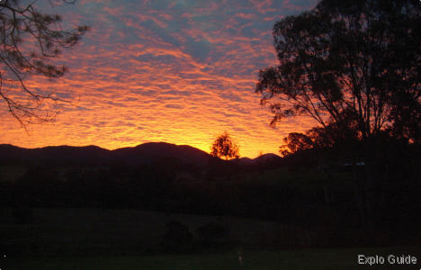 Sunset at Nymboida - Sept 2010 ExploGuide - Off the Path Travel and Alternative Tourism database