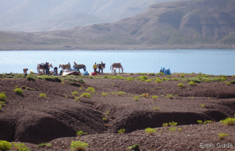 Tislit and Isli lakes, Imilchil, Atlas Tislit and Isli lakes, Imilchil, Atlas