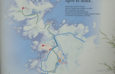"Pointe des Poulains" and Sarah Bernhardt fort ExploGuide - Off the Path Travel and Alternative Tourism database