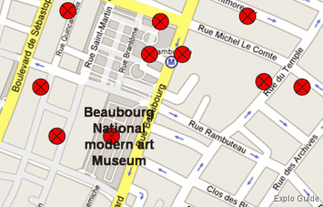 Beaubourg Art galleries tour, Paris Explo-guide - Alternative travel database