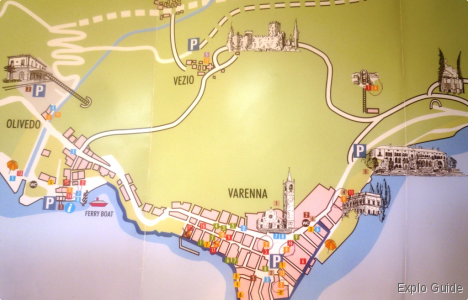 Villa Monastero gardens, Varenna, Como lake, map ExploGuide - Off the beaten path travel and alternative tourism database, offtrack destinations