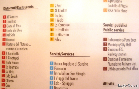 Villa Monastero gardens, Varenna, Como lake, map ExploGuide - Off the beaten path travel and alternative tourism database, offtrack destinations