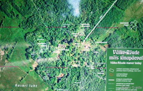 Väike-Rõude Mois, ruined manor, Läänemaa, map ExploGuide - Off the Path Travel and Alternative Tourism database