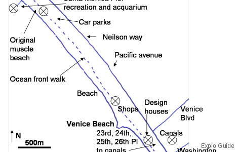 Venice beach tour, Santa Monica, California ExploGuide - Off the beaten path travel and alternative tourism database, offtrack destinations