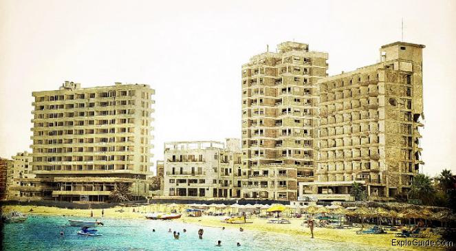 The Varosha Beach Resor : past times ExploGuide - Off the beaten path travel and alternative tourism database, offtrack destinations